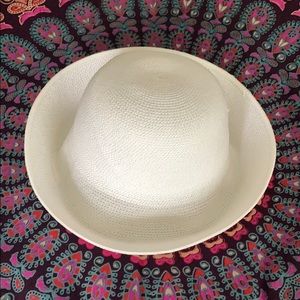 White Betmar Straw Hat
